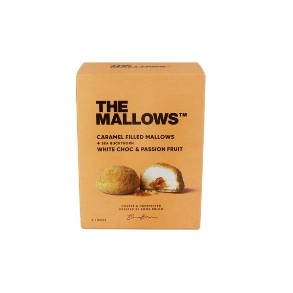 THE MALLOW CARAMEL FILLED BOX WHITE CHOC AND PASSION FRUIT