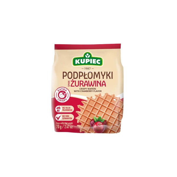 KUPIEC CRANBERRY CRISPY WAFER