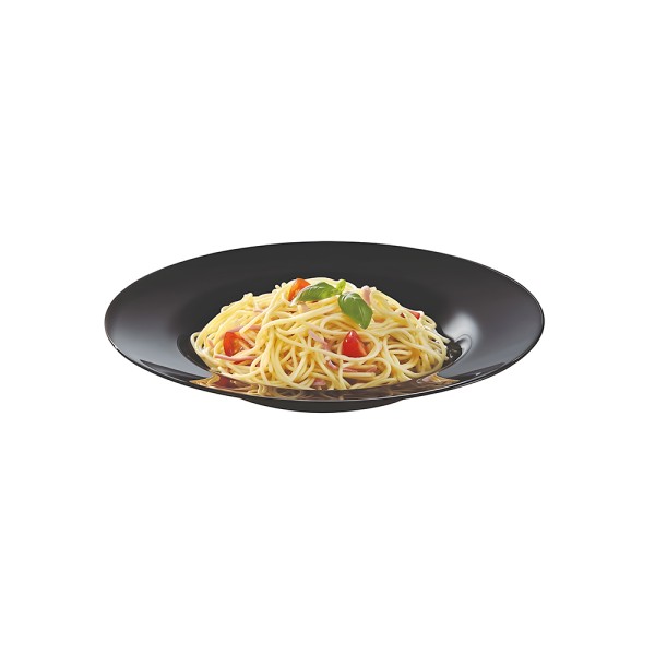 LUMINARC FRIENDS TIME PASTA PLATE BLACK