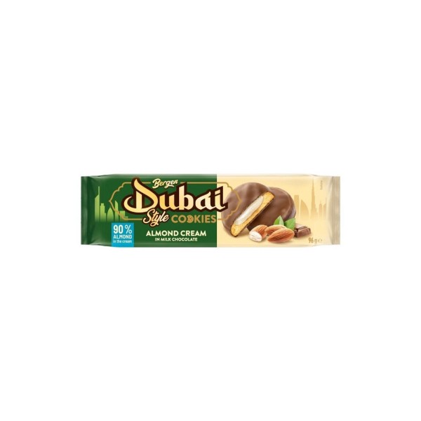 BERGEN DUBAI STYLE ALMOND CREAM IN MILK CHOCOLATE COOKIE