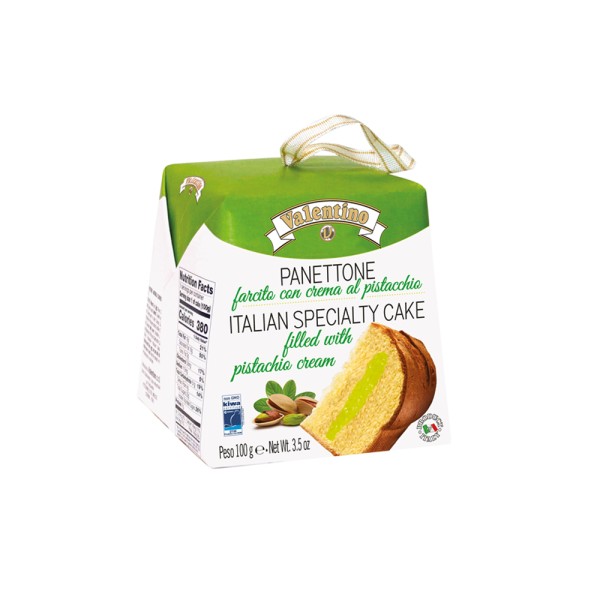 VALENTINO.PANETTONE MINI PANETTONE FILLED WITH PISACHIO CREAM