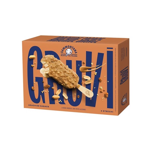 SAMMONTANA GRUVI STICKS ARACHIDE GELATO