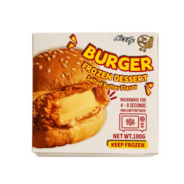 FROSTY DRUMS ICE CREAM BUN BURGUER