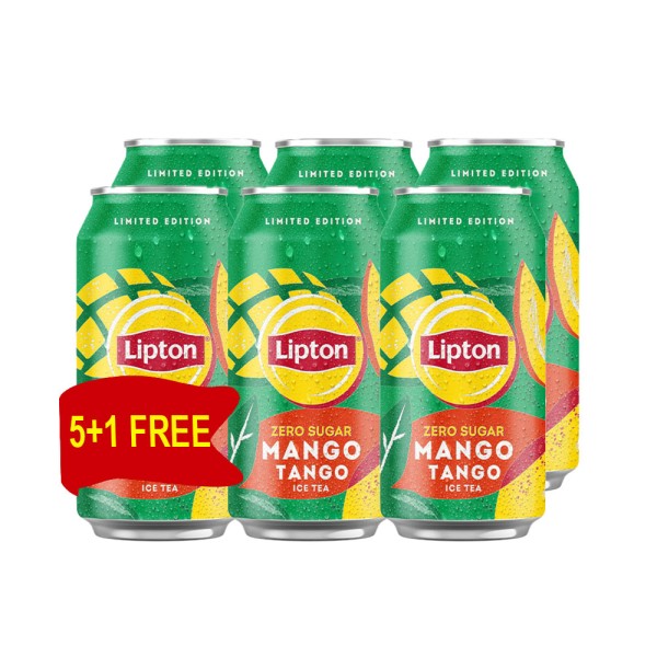 LIPTON ICE TEA MANGO ZERO CAN 5+1