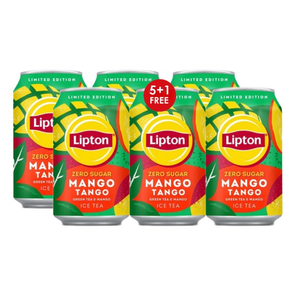 LIPTON ICE TEA MANGO ZERO CAN 5+1