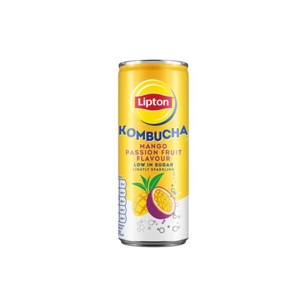LIPTON KOMBUCHA MANGO AND PASSION FRUIT LIGHTLY SPARKLING