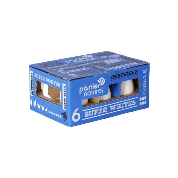 PANIER NAT SUPER WHITES EGGS