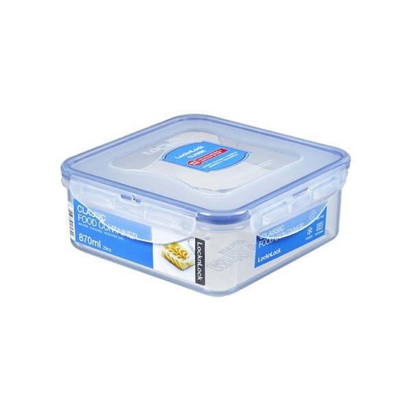 LOCK+LOCK SQUARE FOOD SET 870ML 