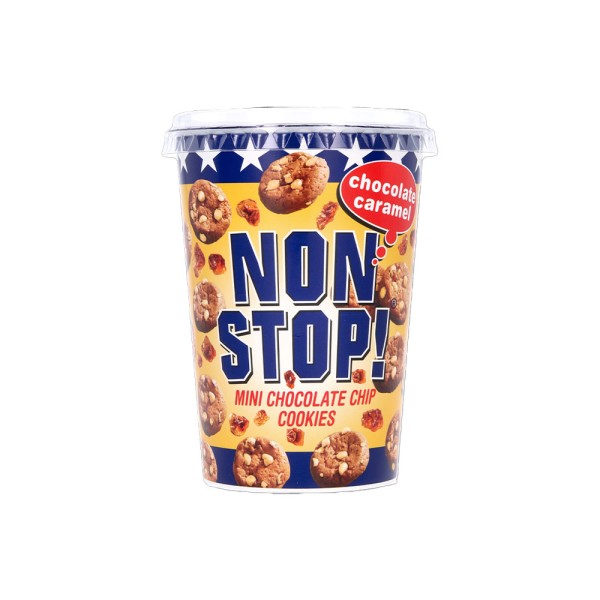 NON STOP MINI CHOCOLATE CHIP COOKIES CHOCLATE CARAMEL
