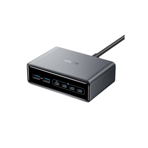 ANKER PRIME CHARGER 6 PORTS GAN SILVER