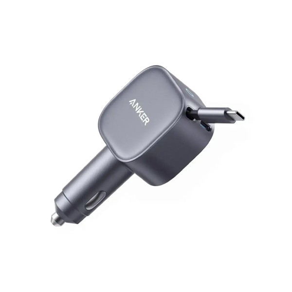 ANKER NANO CAR CHARGER BUILT-INUSB-C CABLE