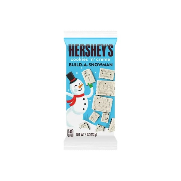 HERSHEYS COOKIES AND CREME BUILD A SNOWMAN CHOCOLATE BAR