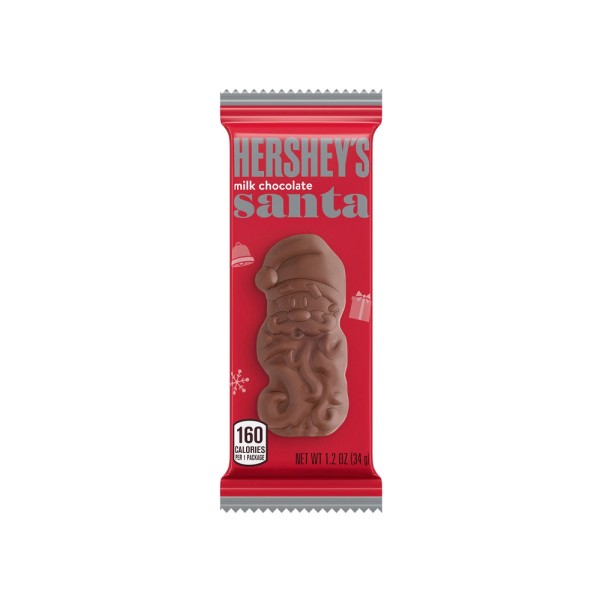 HERSHEYS MILK CHOCOLATE SANTA BAR