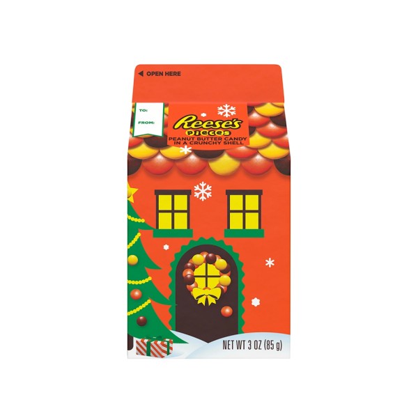 REESESS PEANUT BUTTER CANDY IN A CRUNCHY SHELL BOX