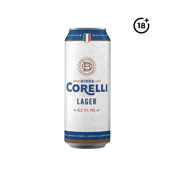 CORELLI BEER CORELLI LARGER 5 PCNT CAN