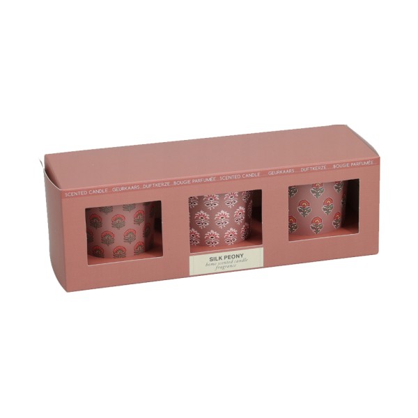  SCENTED CANDLE IN PAPER WRAPPED GLASS