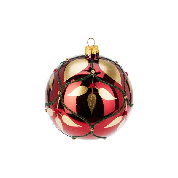 CHRISTMAS BALL HAND BLOWN