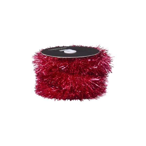 TINSEL GARLAND ON ROLL PINK