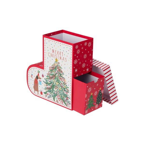  GIFTBOX CHRISTMAS STOCKING SHAPE
