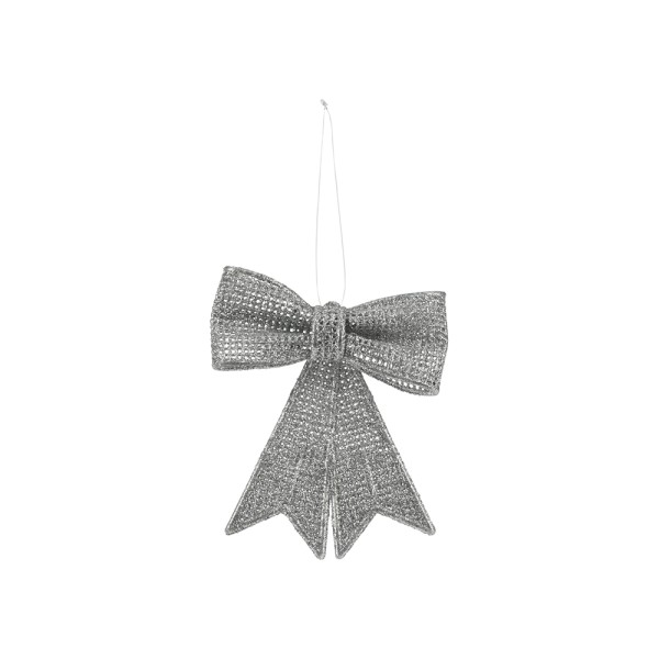 HANGING DECO BOW W. GLITTER