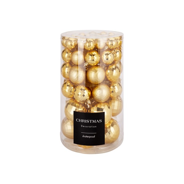 CHRISTMAS BALLS GOLD SET