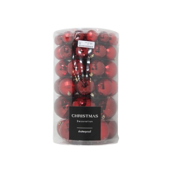 CHRISTMAS BALLS RED COLOR SET