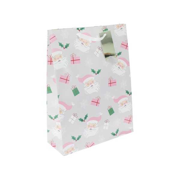  GIFTBAG EXTRA LARGE PINK CHRISTMAS
