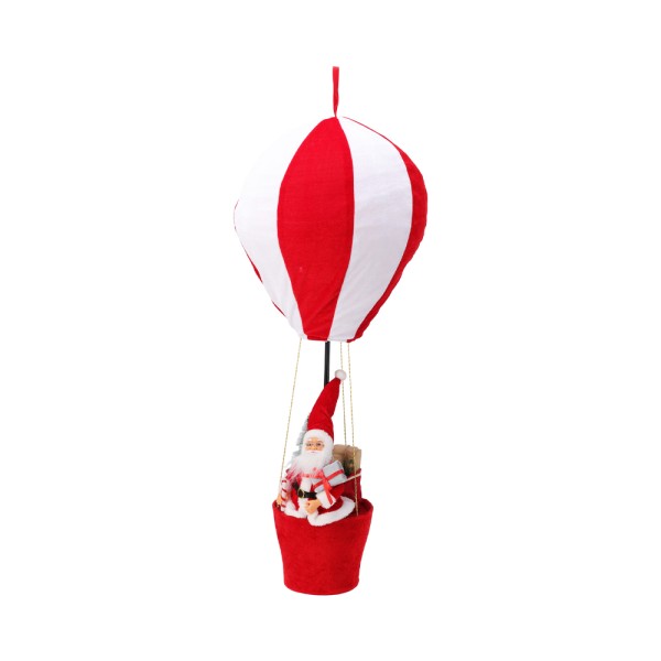 BALLOON FABRIC W. TELESCOPE AND SANTA INSIDE