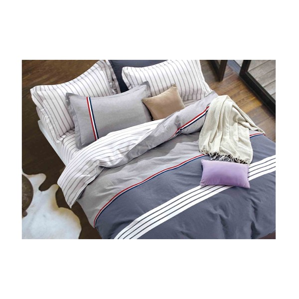 WINDSOR SP LNN FAIR 25 DUVET SET SATEEN PRNTD AM SINGLE