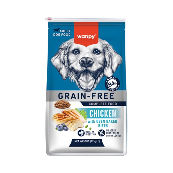 WANPY  GRAIN FREE DRY FOOD FOR ADULT DOG CHICKEN