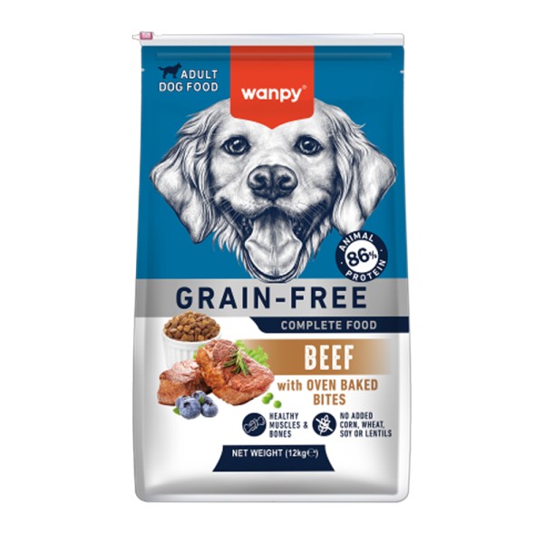 WANPY  GRAIN FREE DRY FOOD FOR ADULT DOG BEEF