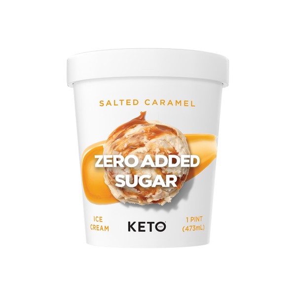 KETO SALTED CARAMEL ICE CREAM TUB