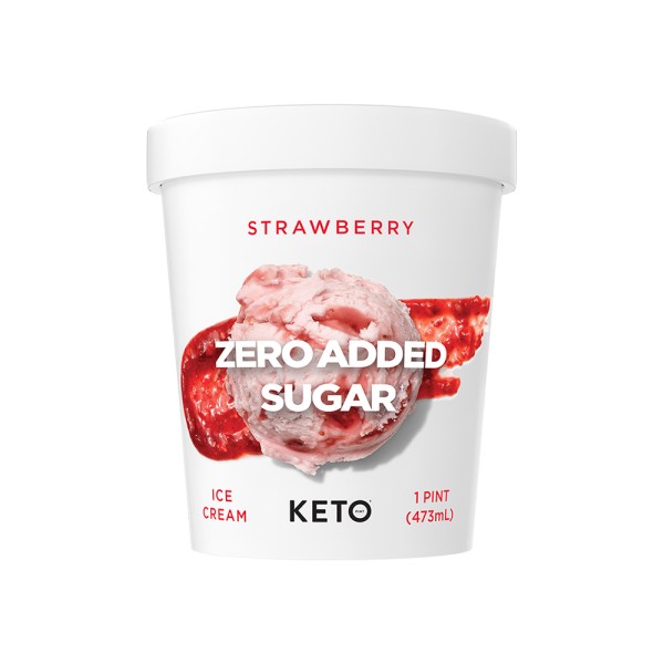 KETO STRAWBERRY ICE CREAM TUB