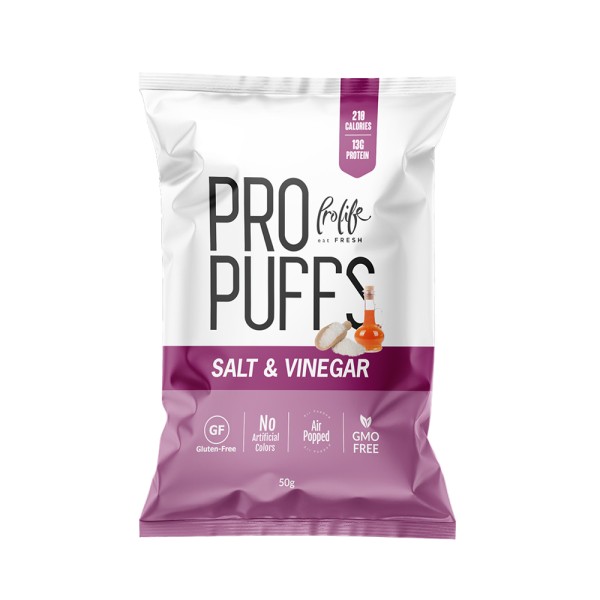 PROLIFE PRO PUFFS SALT + VINEGAR 13G PROTEIN GF