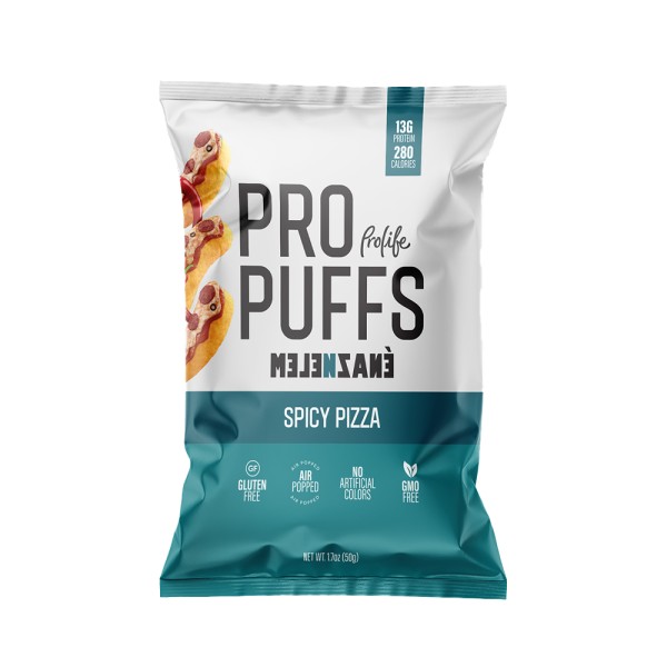 PROLIFE PRO PUFFS SPICY PIZZA 13G PROTEIN GF