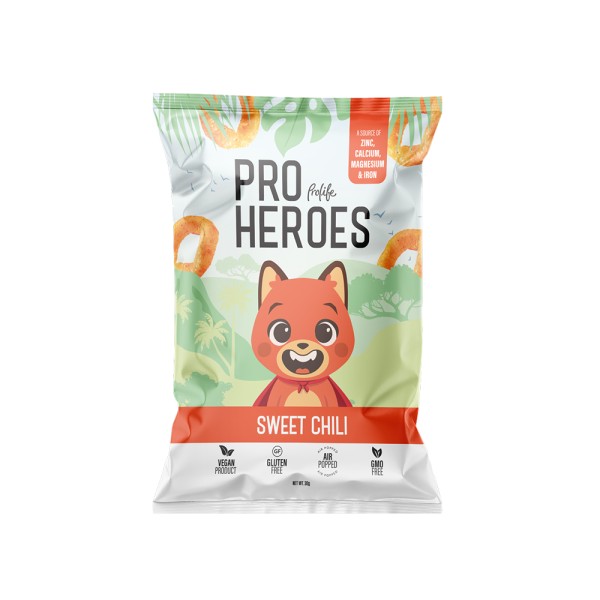 PROLIFE PRO HEROES SWEET CHILLI RINGS + CALCIUM + IRON