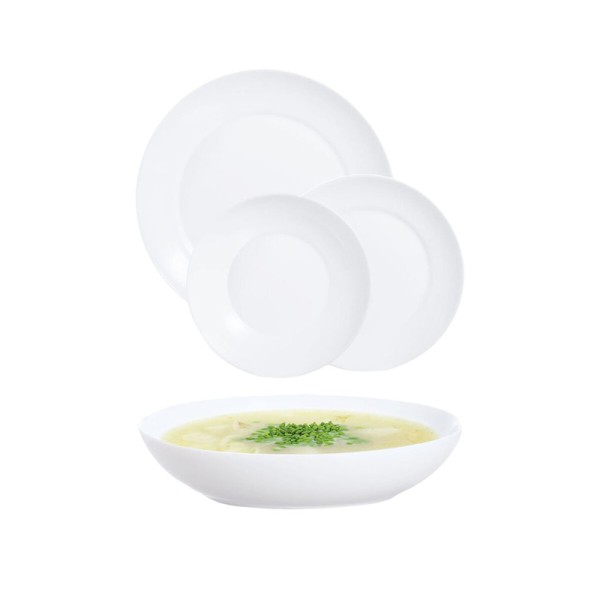 LUMINARC APY DINNER SET WHITE
