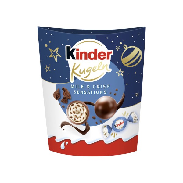 KINDER MILK AND CRISP SENSATIONS CHOCOLATE BALLS