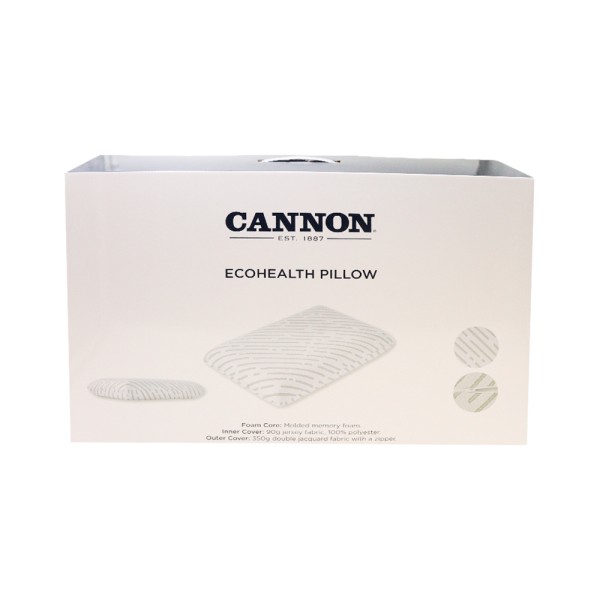 CANNON ECOHEALTH CONTOUR PILLOW  MOLDED MEMORY FOAMF-PLW-