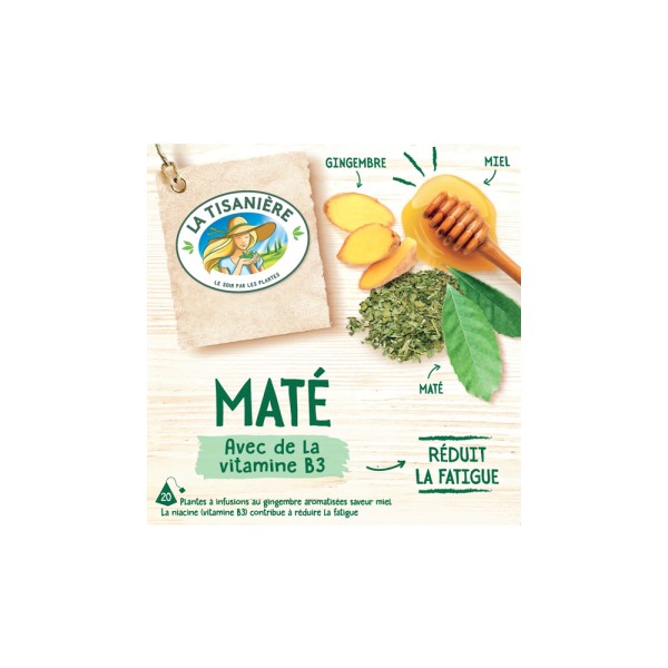 LA TISANIERE MATE AVEC DE LA VITAMINE B3
