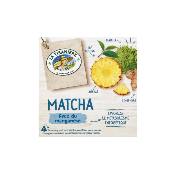 LA TISANIERE MATCHA AVEC DU MANGANESE