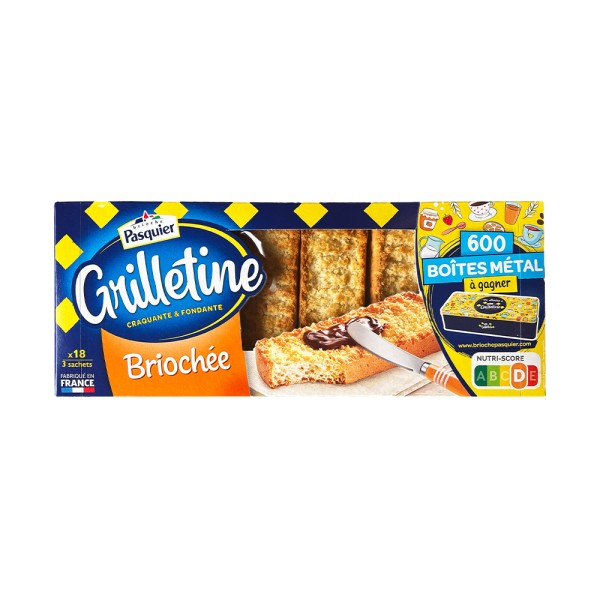 BRIOCHE PASQUIER GRILLETTINES CRAQUANTE ET FONDANTE 