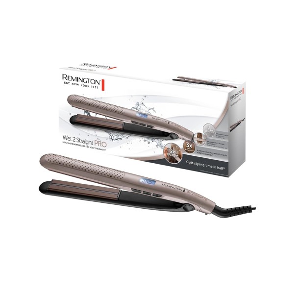 REMINGTON STRAIGHTENER WET+DRY CERAMIC COATING DIGITAL DISP 