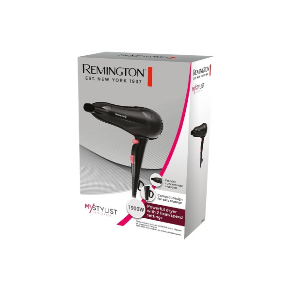 REMINGTON HAIR DRYER IONIC CERAMIC COOL SHOT LIGHTWIEGHT