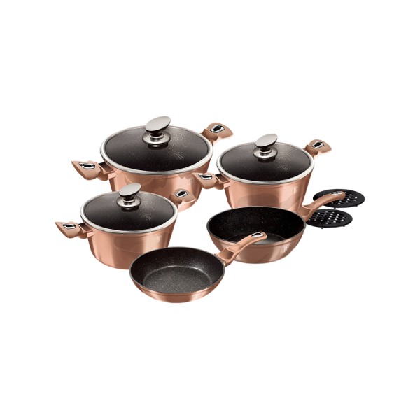 BERLINGER HAUS COOKWARE SET COPPER METALLIC