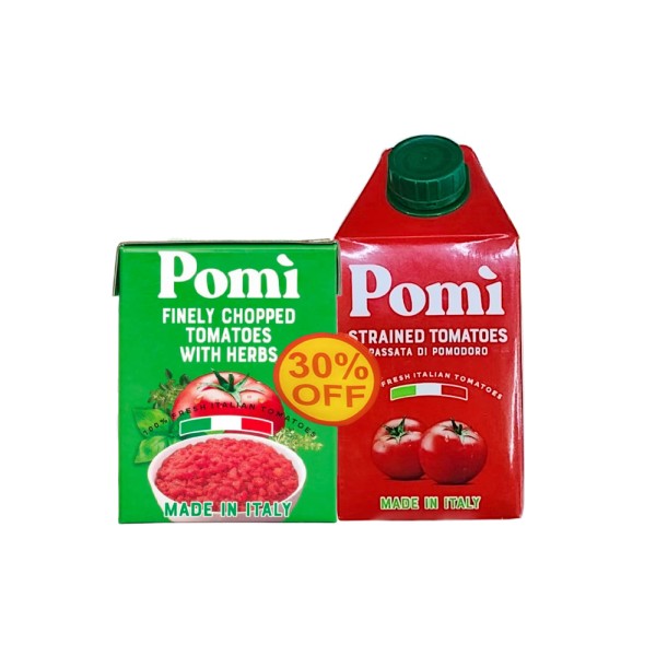 POMI STAINED TOMATO+CHOPPED TMTO WITH HERBS 