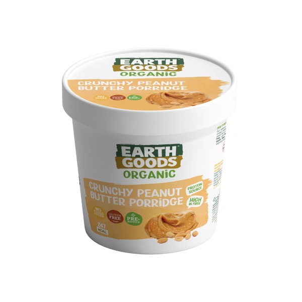 EARTH GOODS ORGANIC CRUNCHY PEANUT BUTTER PORRIDGE 