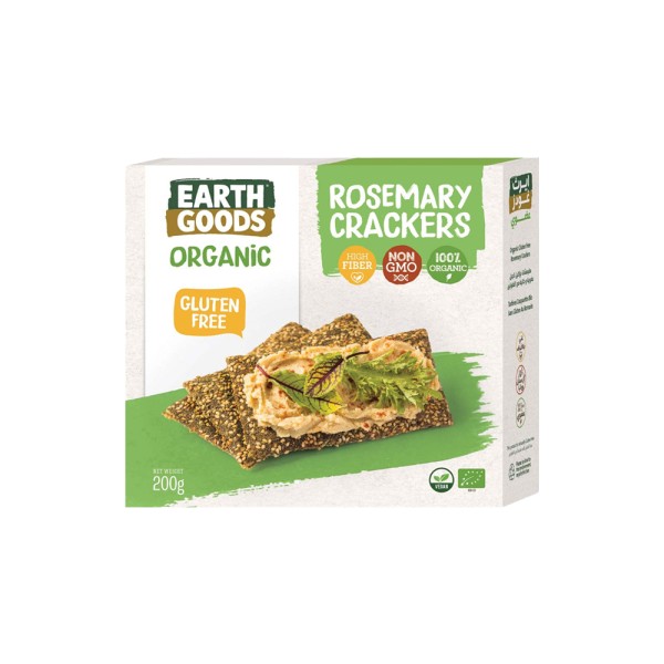 EARTH GOODS ORGANIC ROSEMARY FLAT BREAD 