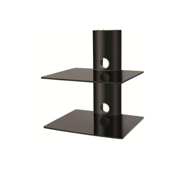 MULTIVISAO DVD STAND FIX 2 SHELVES BLACK