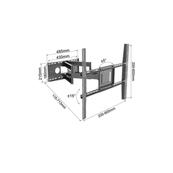 ZENO WALL BRACKET MOVABLE FOR TV FROM 55  TO 85 